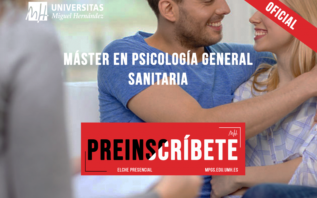 Abierta la preinscripción al Máster Universitario en Psicología General Sanitaria 2020-2021